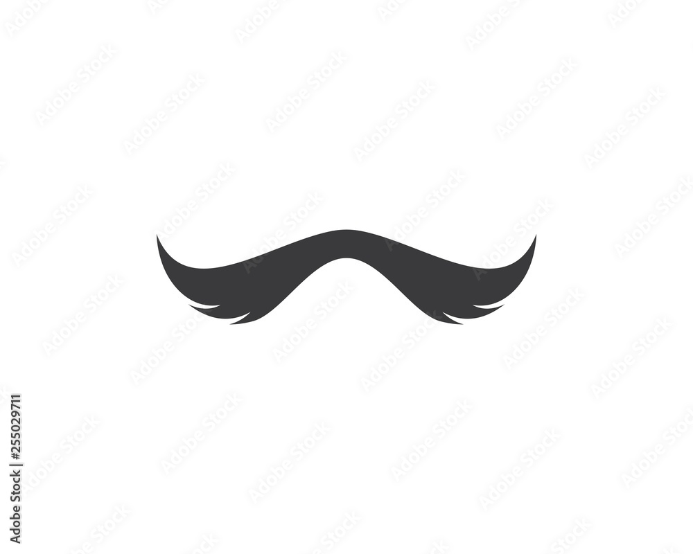 Mustache logo icon illustration Mustache logo icon illustration