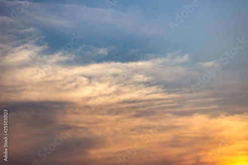 Fototapeta Naklejka Na Ścianę i Meble -  sky and cloud at sunset in venezuela