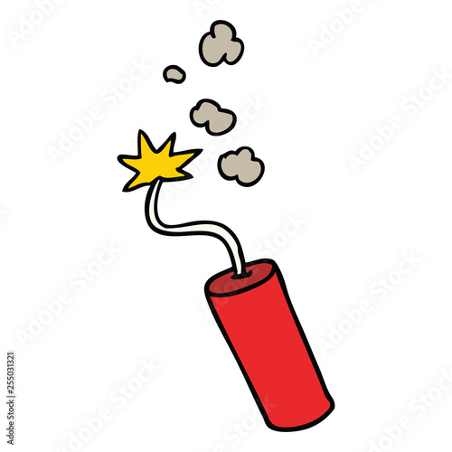 cartoon doodle of a lit dynamite stick
