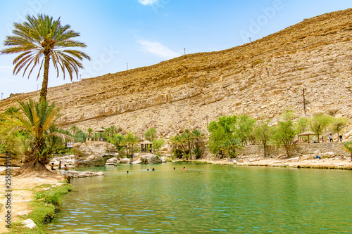 Fototapeta Naklejka Na Ścianę i Meble -  Wadi Bani Khalid in Oman. It is located about 203 km from Muscat and 120 km from Sur.