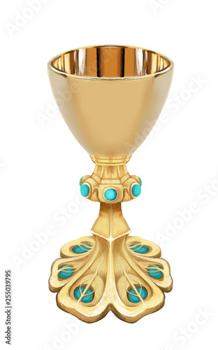 kielich złoty wysadzany turkusami, Eucharystia