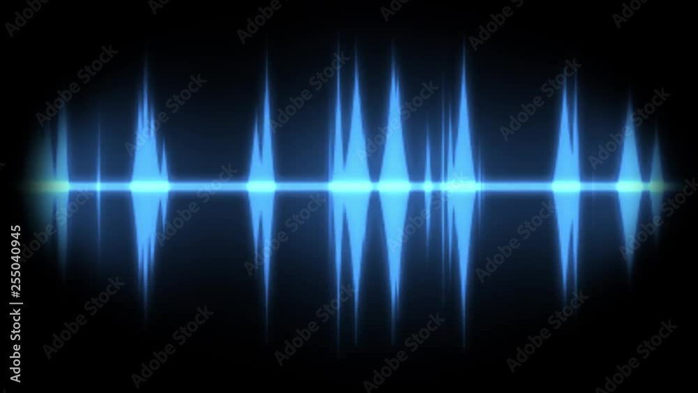 digital audio spectrum wave effect