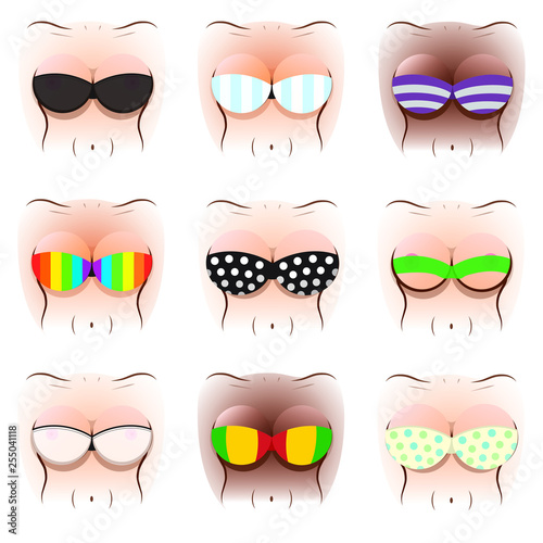 Beach Bikini Bras, Breasts, Boobs Summer Ocean