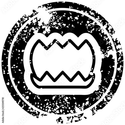 lotus flower distressed icon