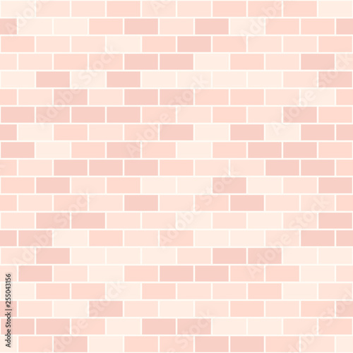Rose brick pattern. Seamless vector