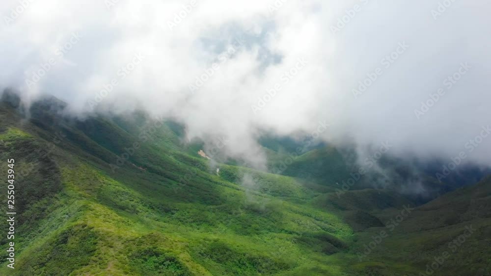 beautiful green mountain range with dramatic clouds beautiful green mountain range with dramatic clouds
