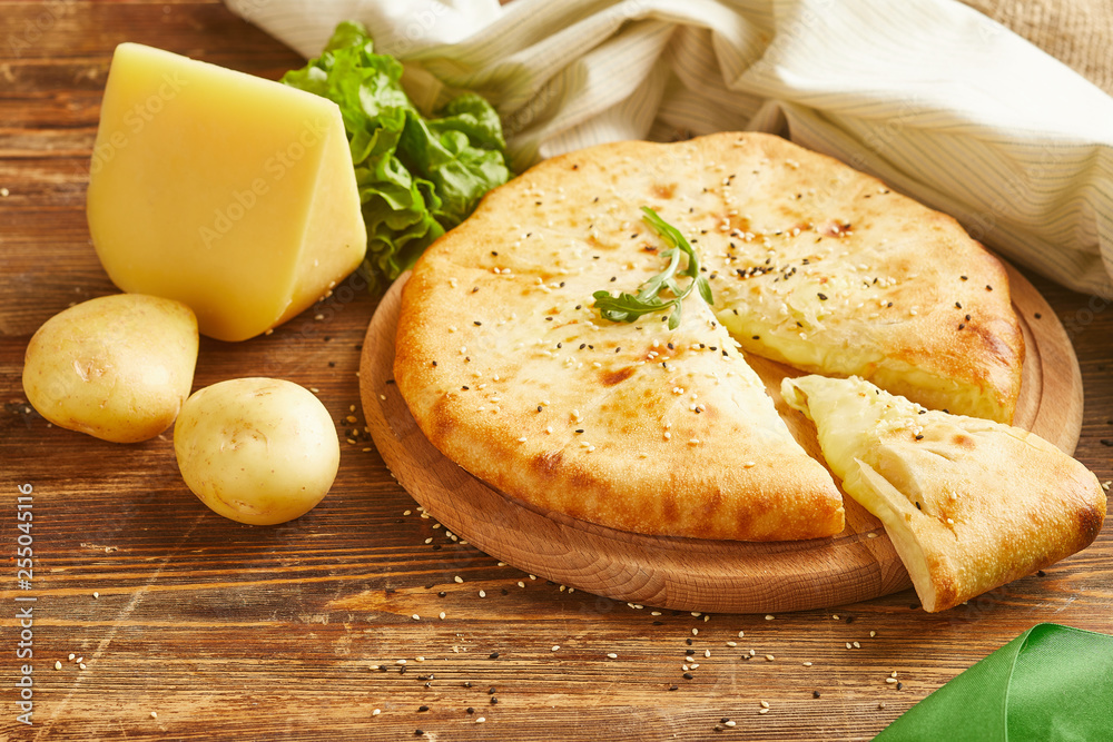 Pie with potato and cheese Pie with potato and cheese
