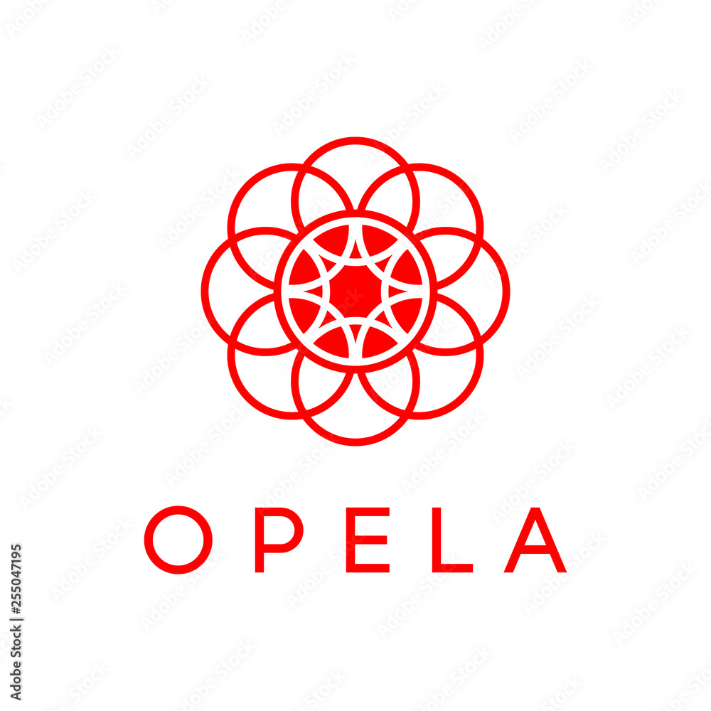 circle line logo design vector illustration circle line logo design vector illustration