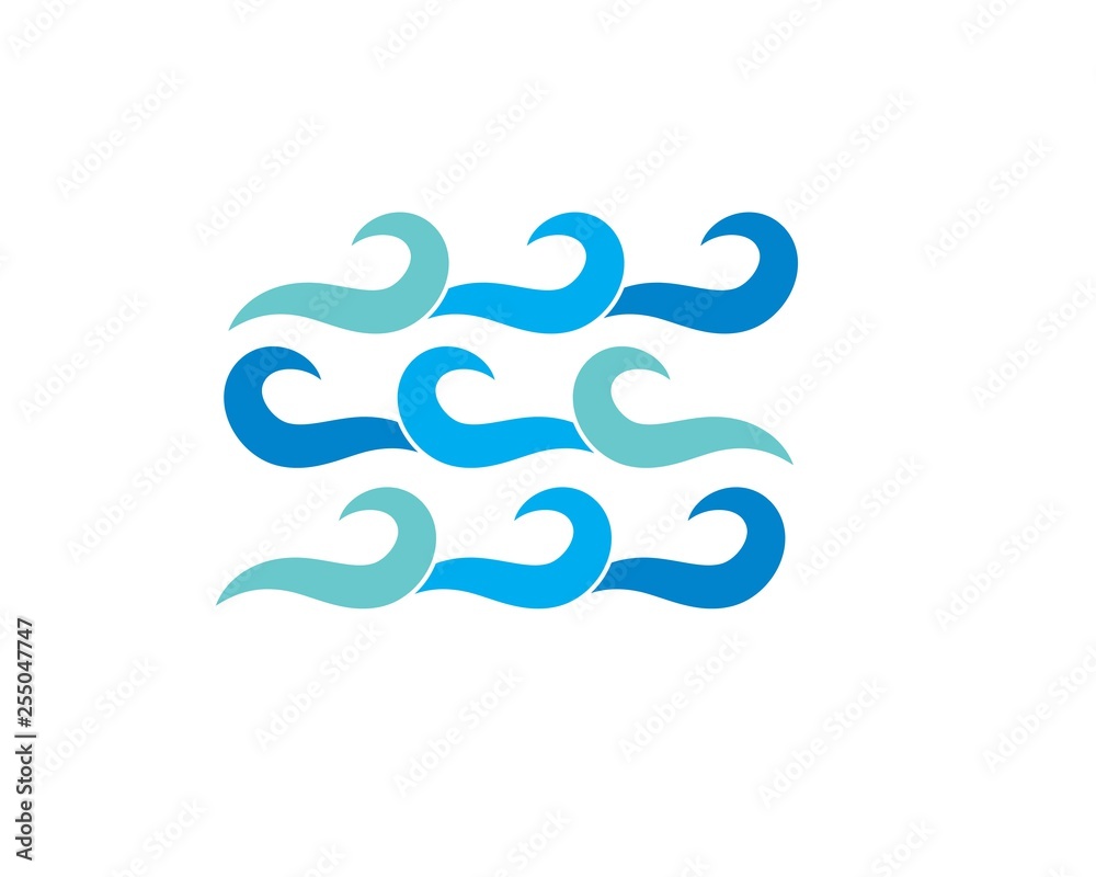 Water Wave symbol and icon Logo Template Water Wave symbol and icon Logo Template