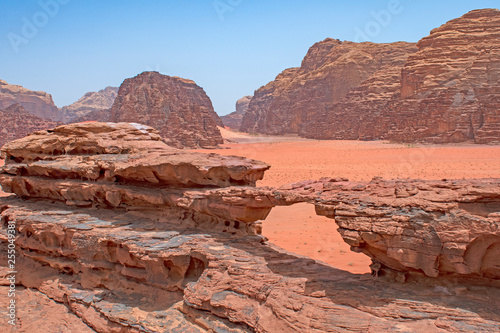 Rocky Arch in a Remote Desert