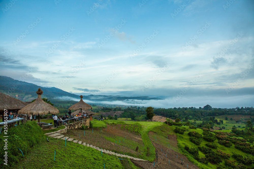 View of mountain landscape in Thailand. View of mountain landscape in Thailand.