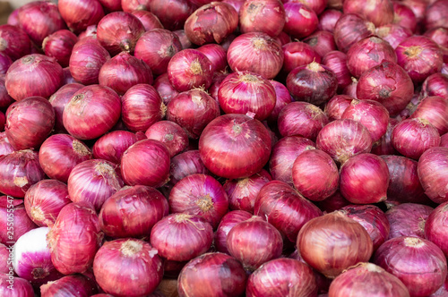 Onions at Vegetable Market