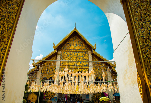  Phra that hariphunchai lamphun in thailand  photo