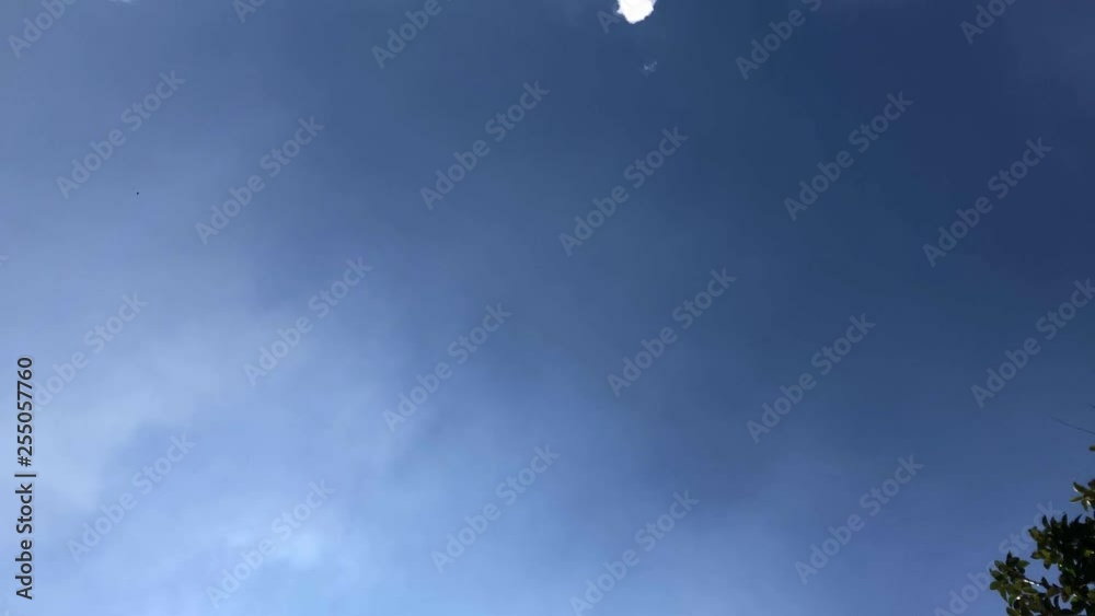 Timelapse. Blue sky with fluffy dark clouds. Timelapse. Blue sky with fluffy dark clouds.
