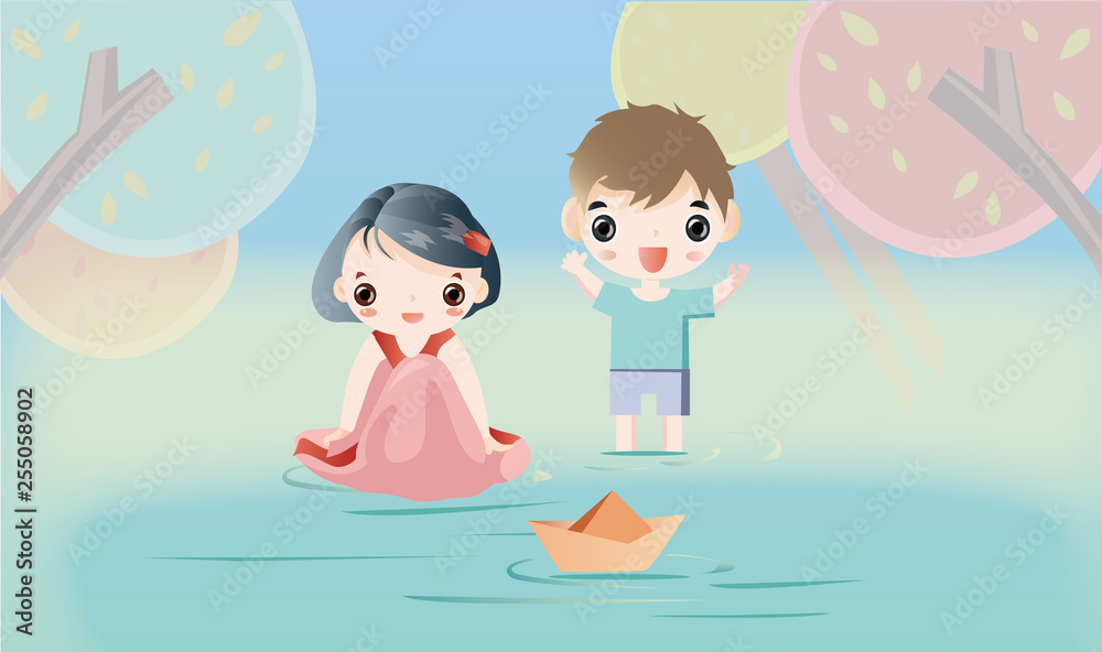 Romantic couples illustrations