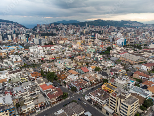 Fototapeta Naklejka Na Ścianę i Meble -  Aerial view of Quito