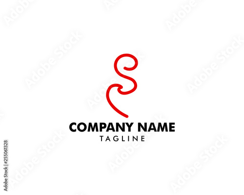 Initial letter SP Logo Template