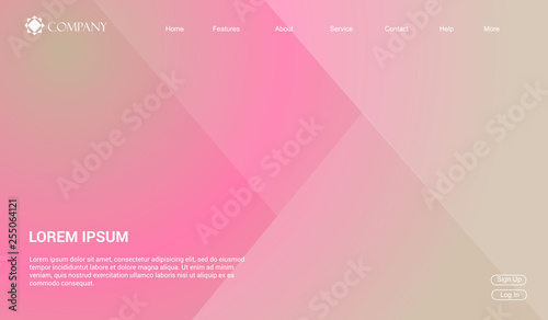 Website template for websites, or apps. modern minimal. eps 10