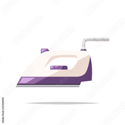 Clothes iron vector isolated illustration