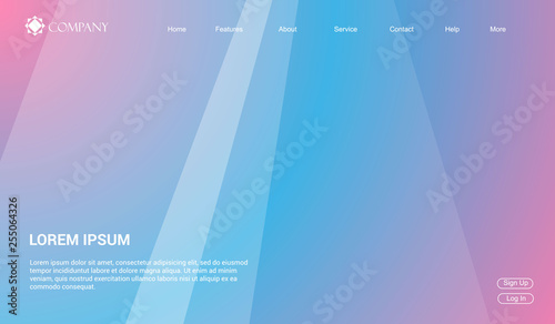 Website template for websites, or apps. modern minimal. eps 10