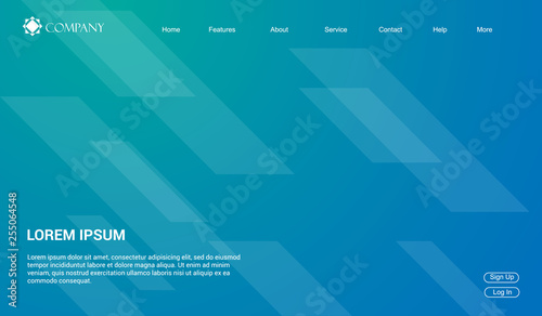 Website template for websites, or apps. modern minimal. eps 10
