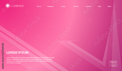 Website template for websites, or apps. modern minimal. eps 10
