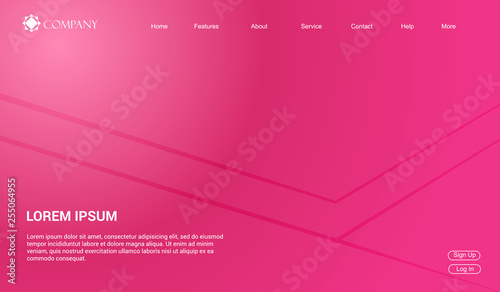 Website template for websites, or apps. modern minimal. eps 10