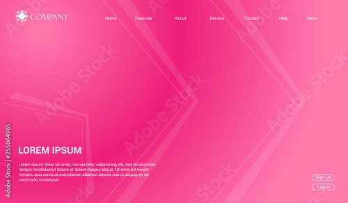 Website template for websites, or apps. modern minimal. eps 10