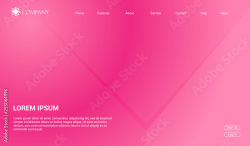 Website template for websites, or apps. modern minimal. eps 10