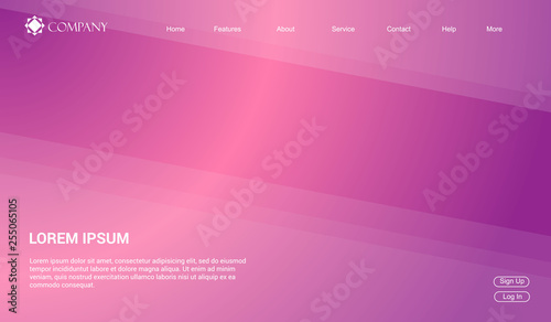 Website template for websites, or apps. modern minimal. eps 10