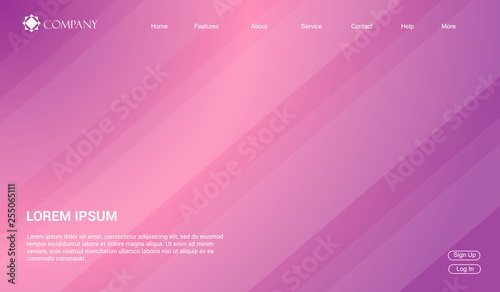 Website template for websites, or apps. modern minimal. eps 10