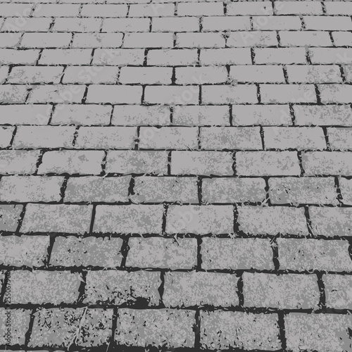 vector background of grunge paving slabs texture