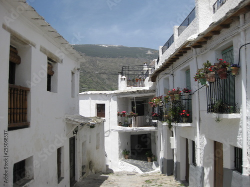 スペイン・アルプハーラの村 通りの風景