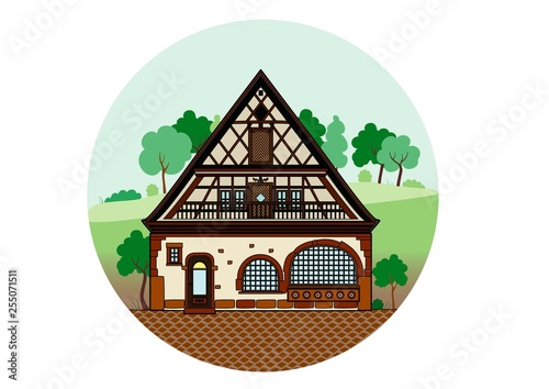 Half-timbere house