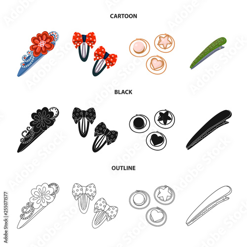 Vector illustration of beauty and fashion symbol. Collection of beauty and female stock symbol for web.