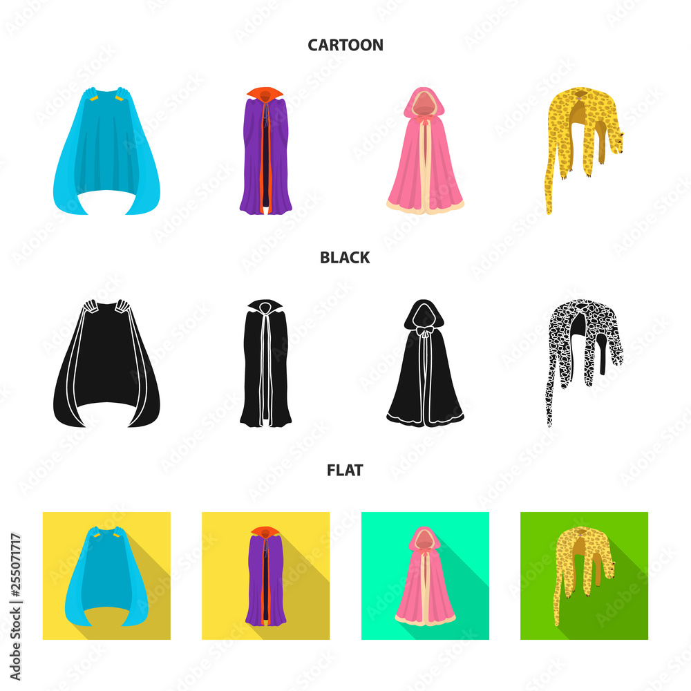 Vector design of material and clothing symbol. Set of material and garment stock symbol for web. Vector design of material and clothing symbol. Set of material and garment stock symbol for web.