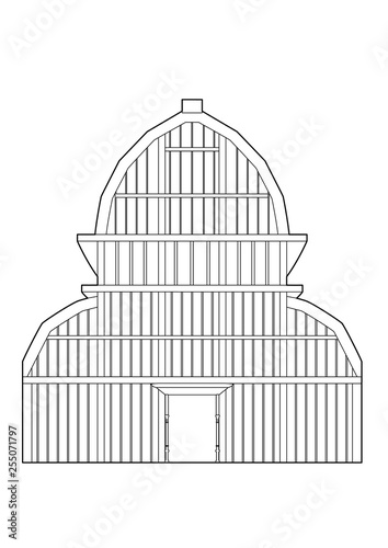 Drawing of the large greenhouse