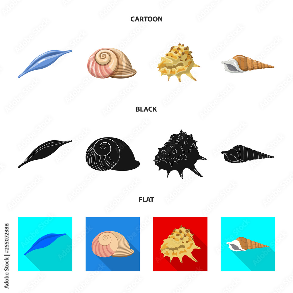 Vector design of animal and decoration logo. Set of animal and ocean stock vector illustration. Vector design of animal and decoration logo. Set of animal and ocean stock vector illustration.