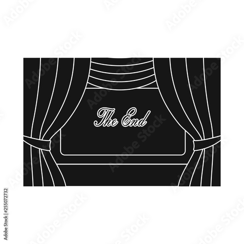 Vector design of session and viewing symbol. Collection of session and theater stock vector illustration.