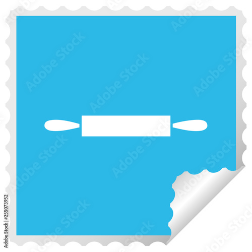 square peeling sticker cartoon rolling pin