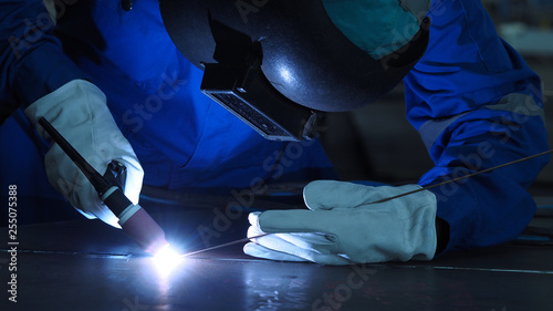 Foto Welding with sparks by Process TIG