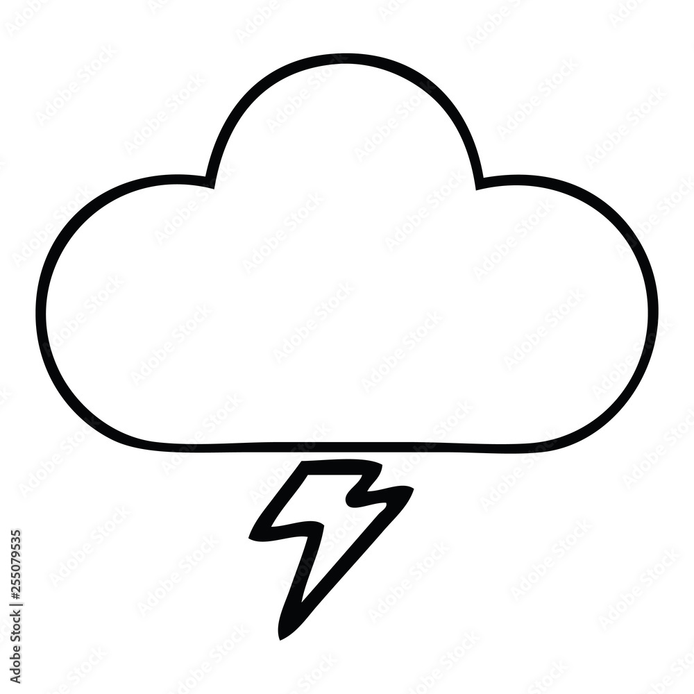 line drawing cartoon storm cloud line drawing cartoon storm cloud