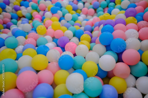 Colorful kids ball pit or ball pool playground for children 