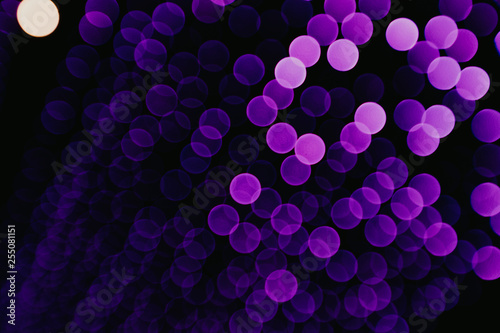  violet bokeh lights blurred background