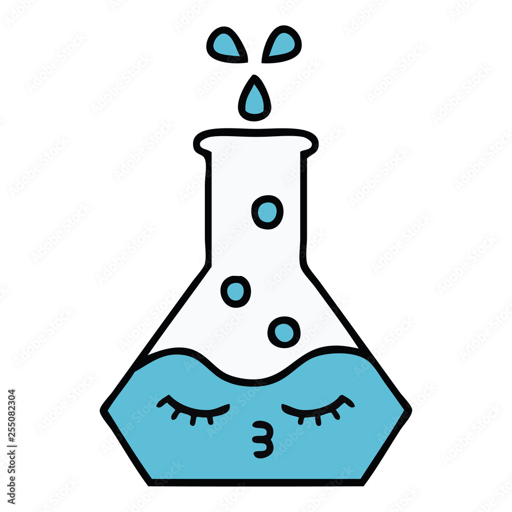 cute cartoon science beaker cute cartoon science beaker