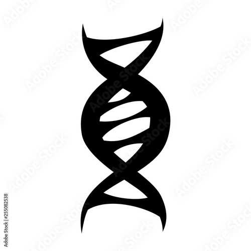 The dna icon. DNA symbol. Flat Vector illustration. Dna icons for your business project. The isolated concept of medical science, genetic biotechnology.