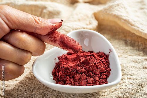 Chinese traditional natural pigment food red yeast rice flour