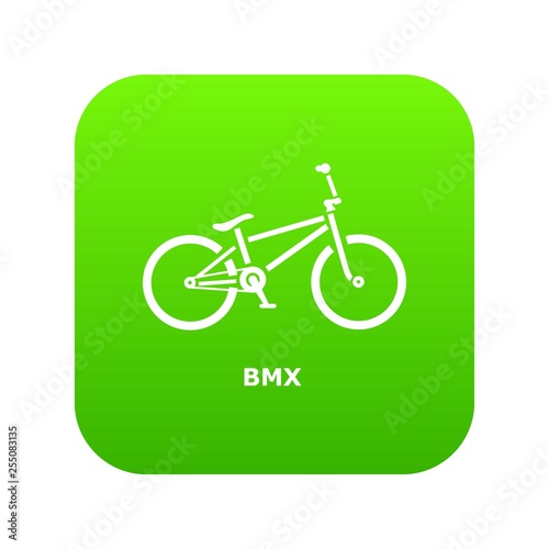 BMX bike icon. Simple illustration of BMX bike vector icon for web