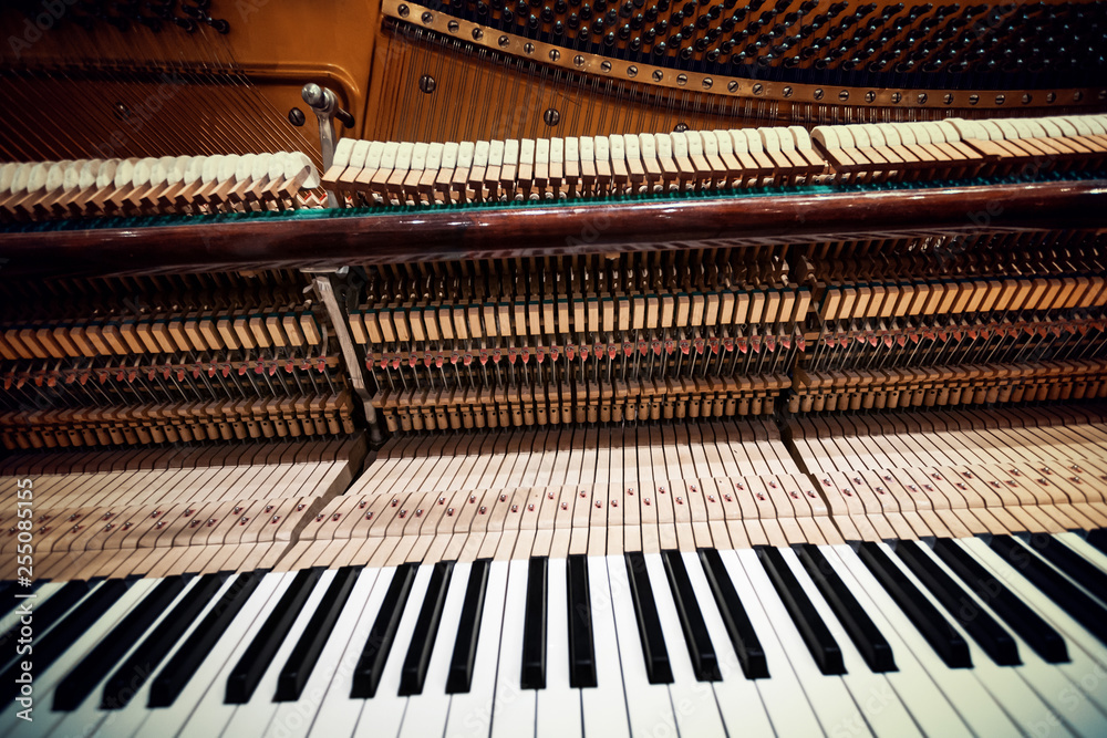 Old Concert Piano - Antique Musical Instrument Photo Old Concert Piano - Antique Musical Instrument Photo