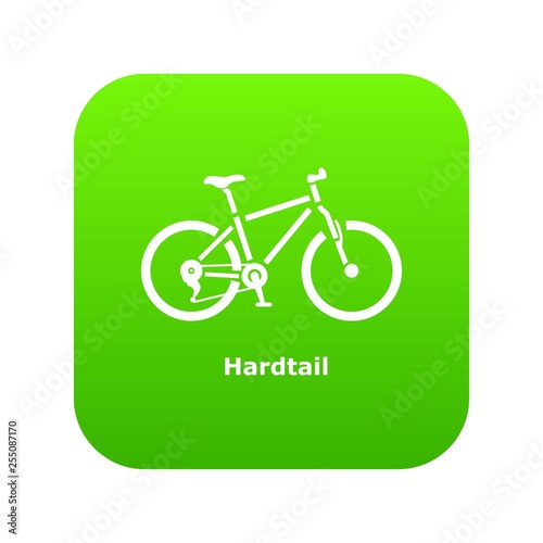 Hardtail bike icon. Simple illustration of hardtail bike vector icon for web